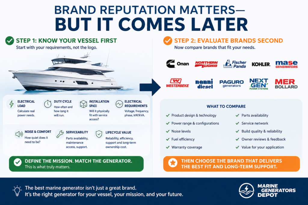 Marine Generators Brand Reputation Matters—But It Comes Later