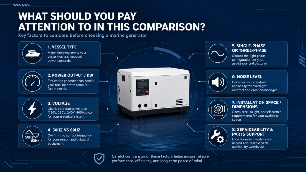 Marine Generators What Should You Pay Attention to in This Comparison
