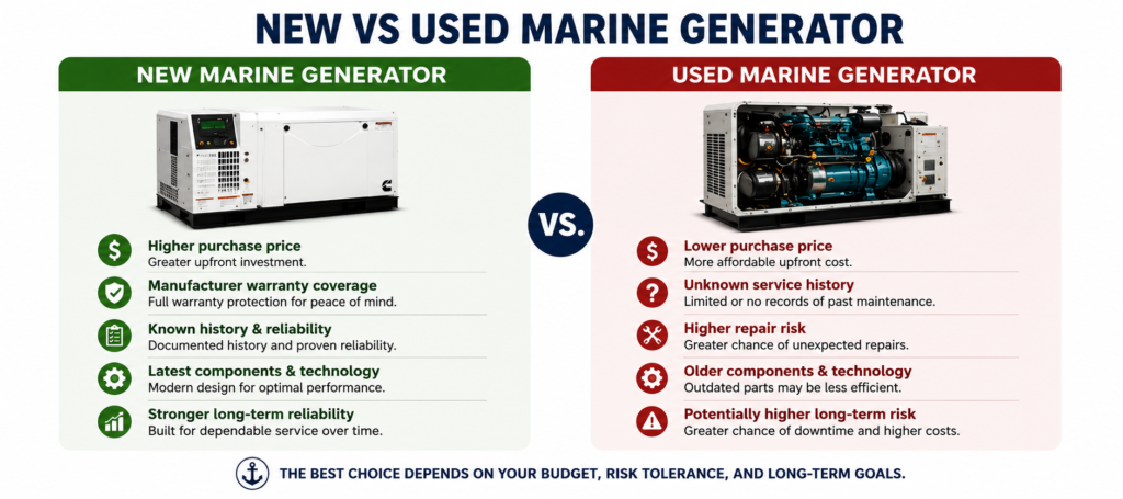 Used vs New Marine Generator Comparison