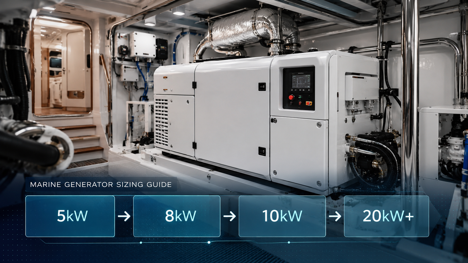 what size marine generator do I need kW sizing guide